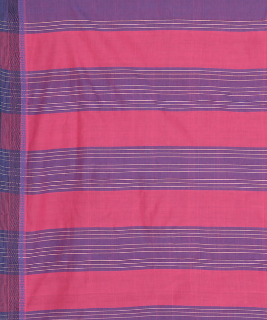 Lavender cotton handwoven saree
