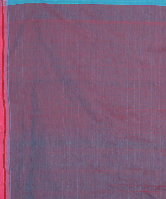 Light blue cotton handwoven saree