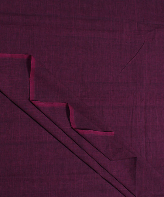 0.86m Handloom cotton purple fabric