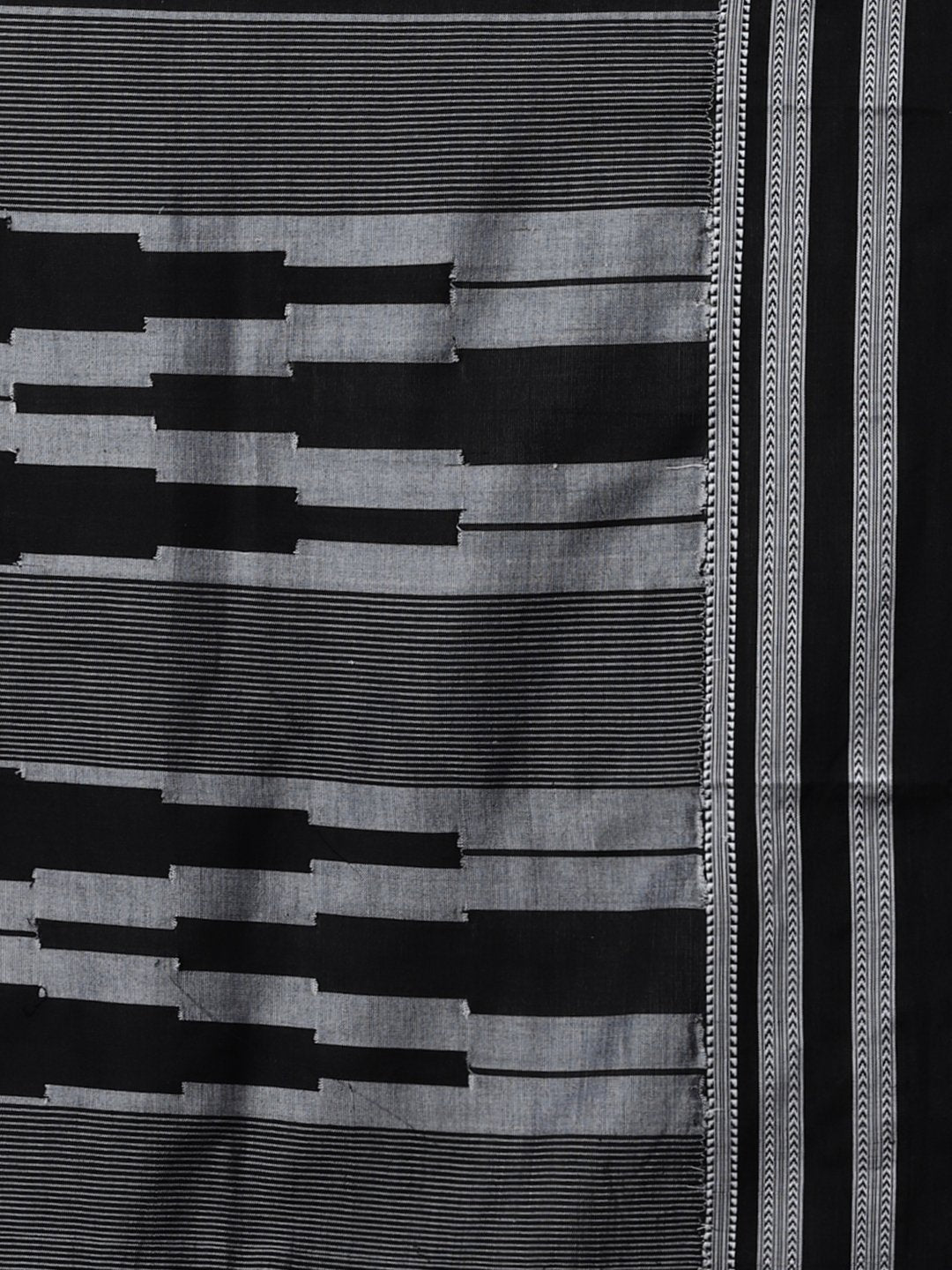 Ilkal black handloom cotton saree