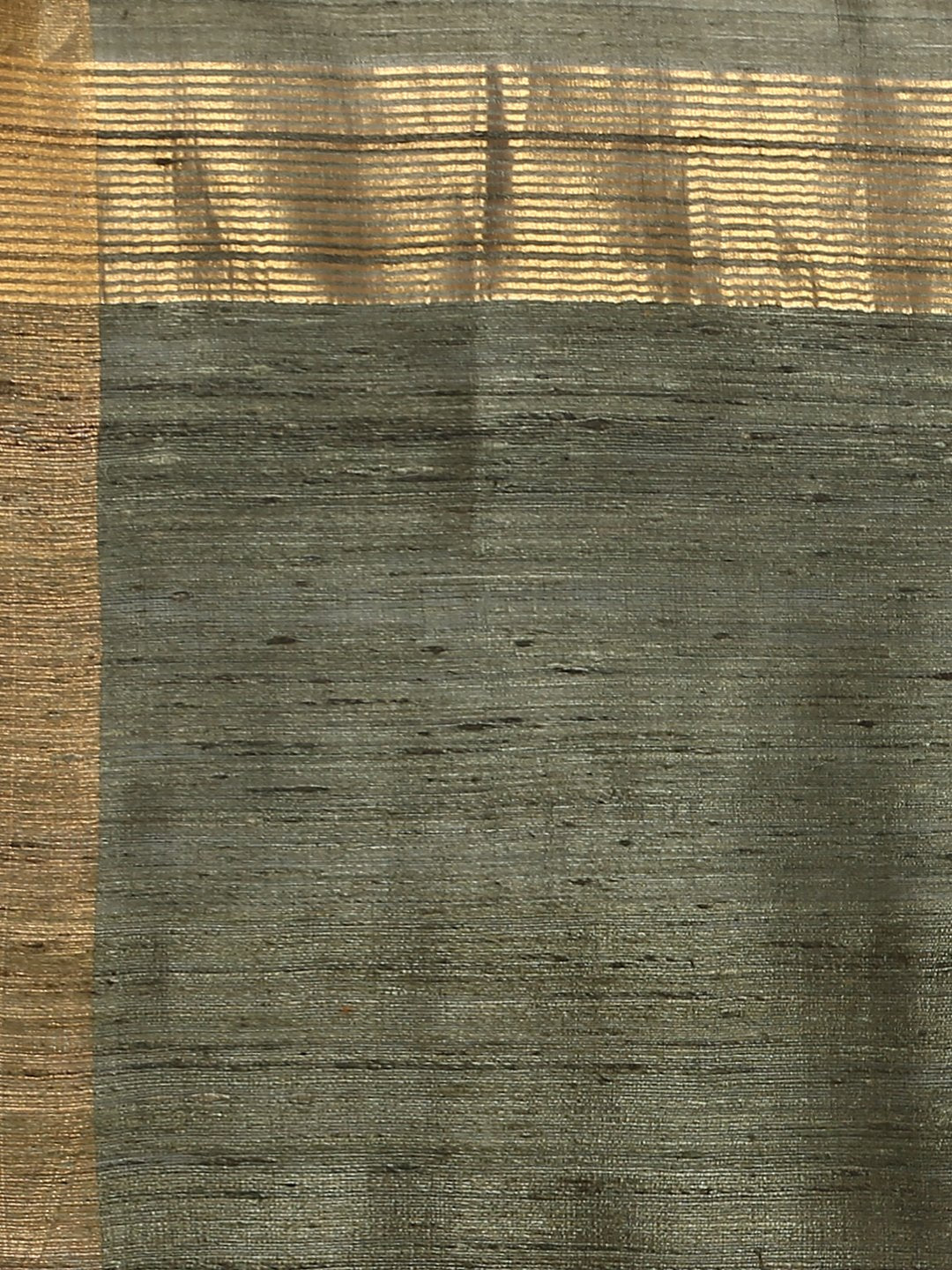 Silver tussar silk saree