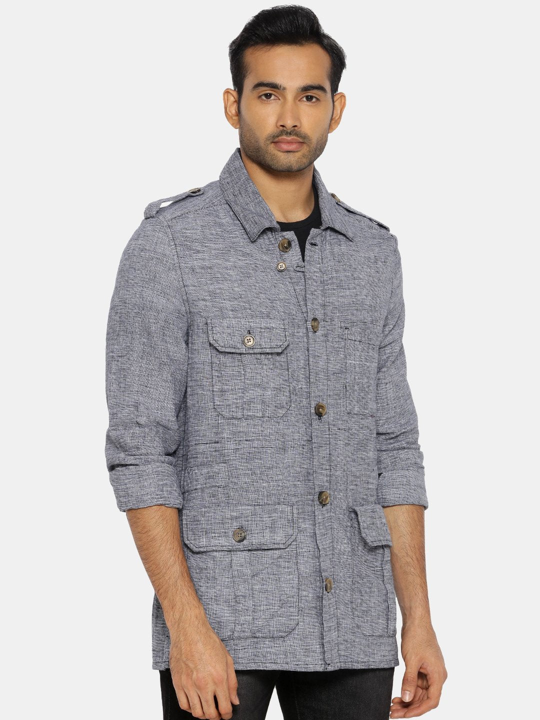 Grey khaki traveller jacket