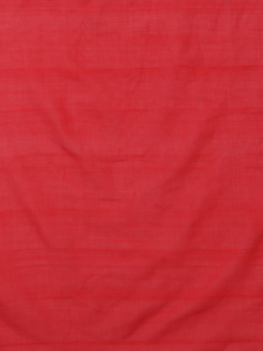 Blue & red ikat saree