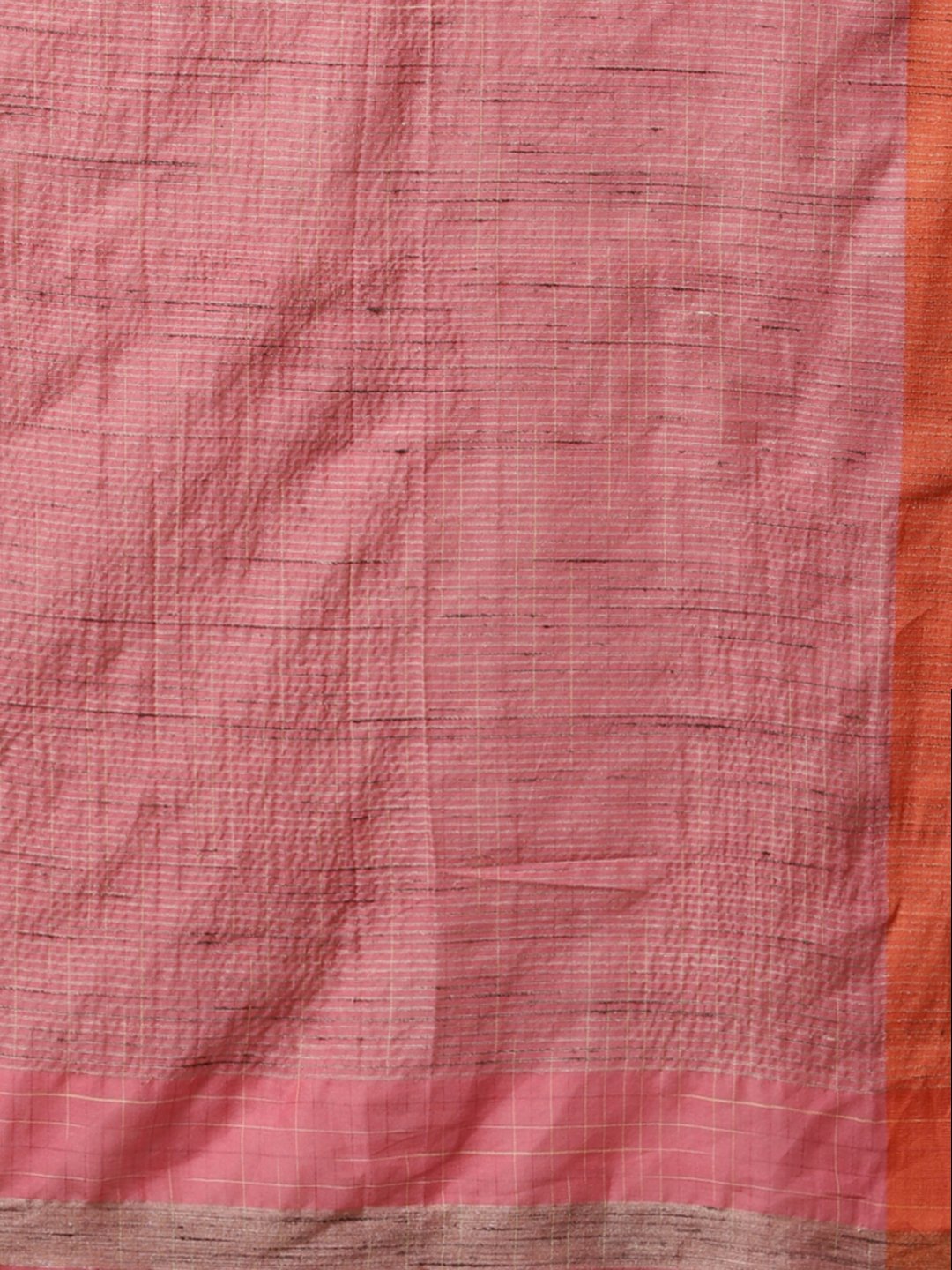 Pink soft cotton bengal handloom saree