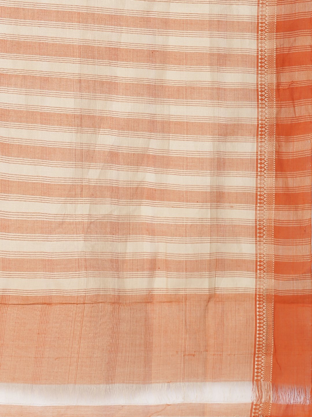 Orange mangalgiri cotton saree