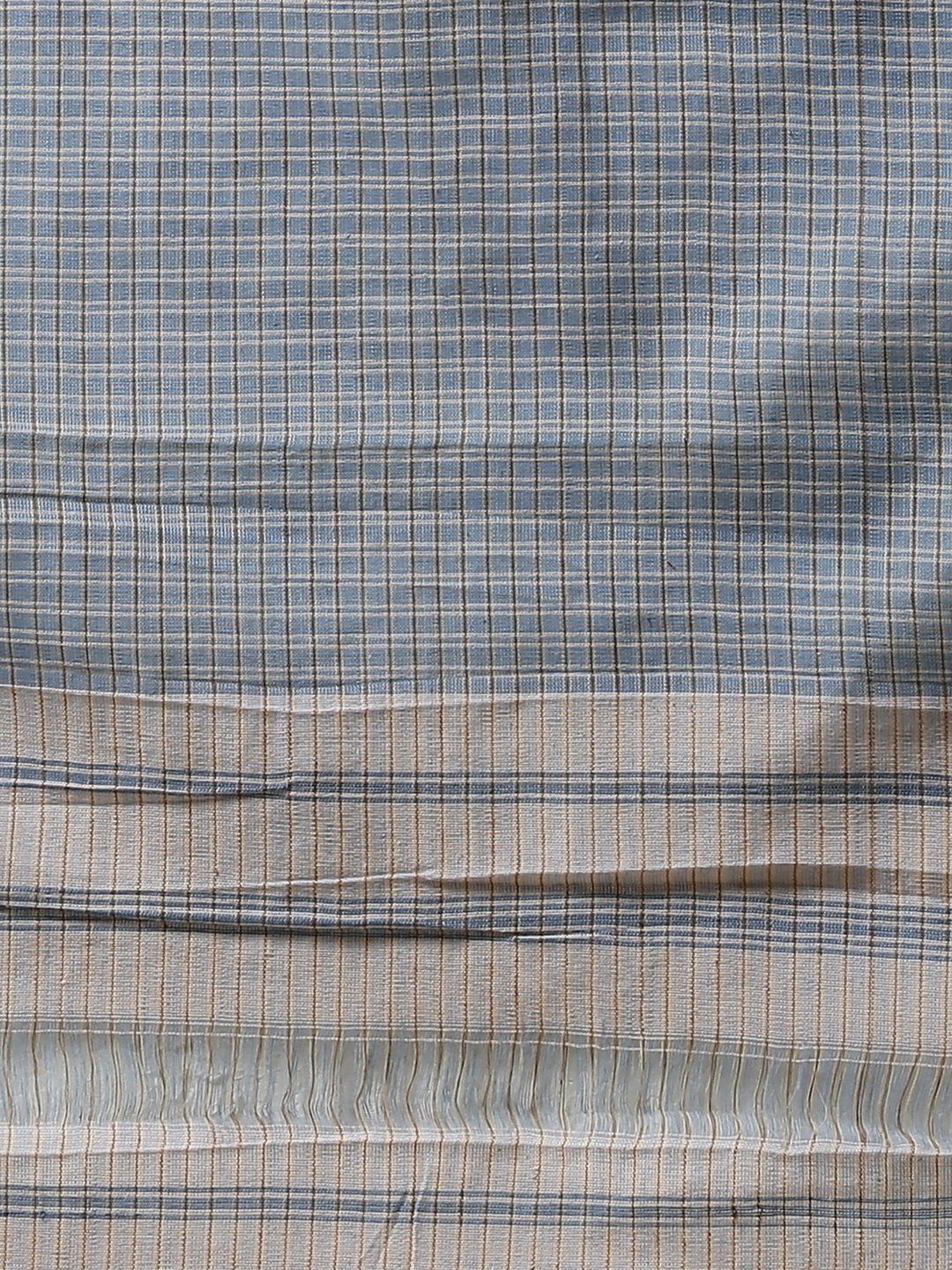 Handblock printed handloom cotton saree