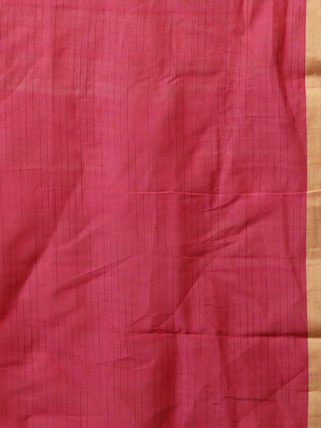 Rust red bengal handloom soft cotton saree