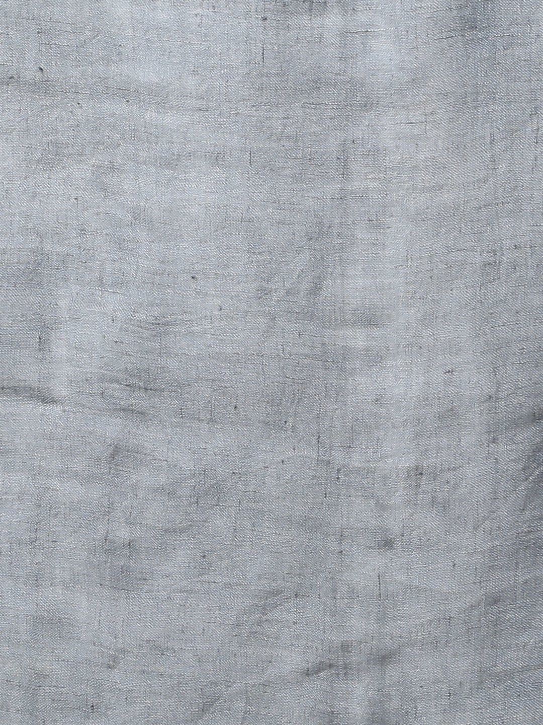 Grey jamdani linen handloom saree