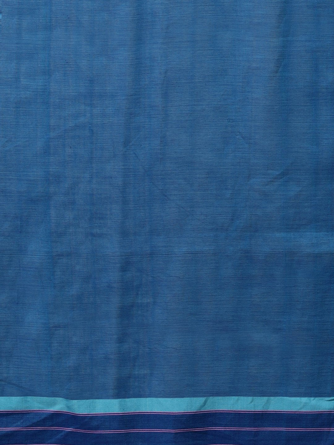 Navy blue handloom phulia cotton saree