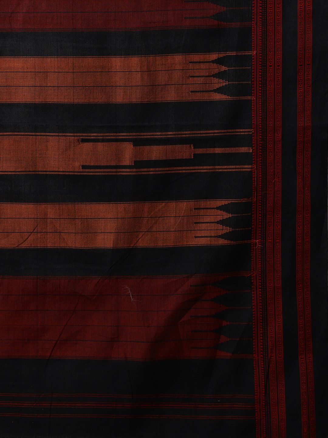 Maroon ilkal handloom cotton saree