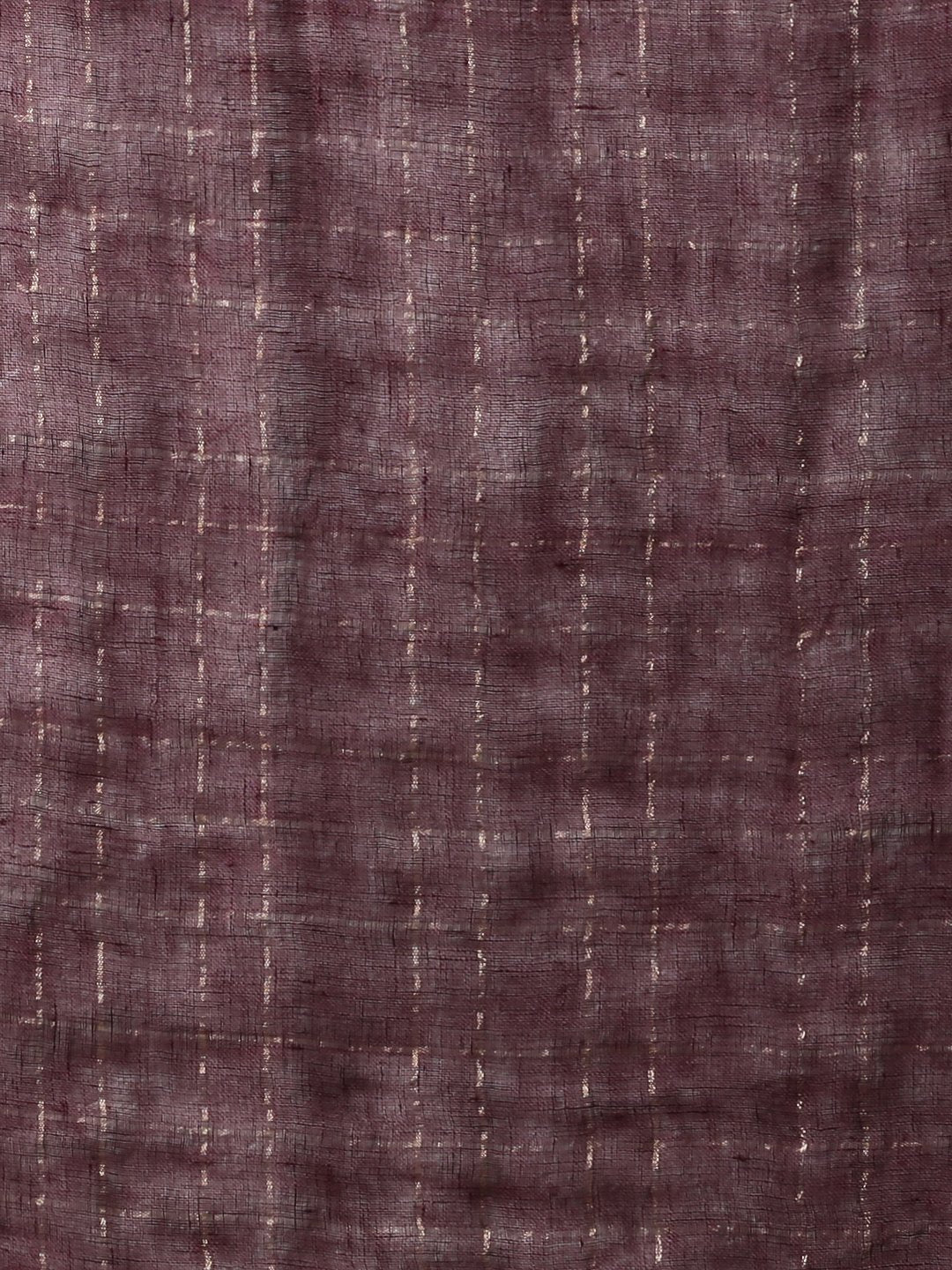 Mauve jamdani linen bengal handloom saree