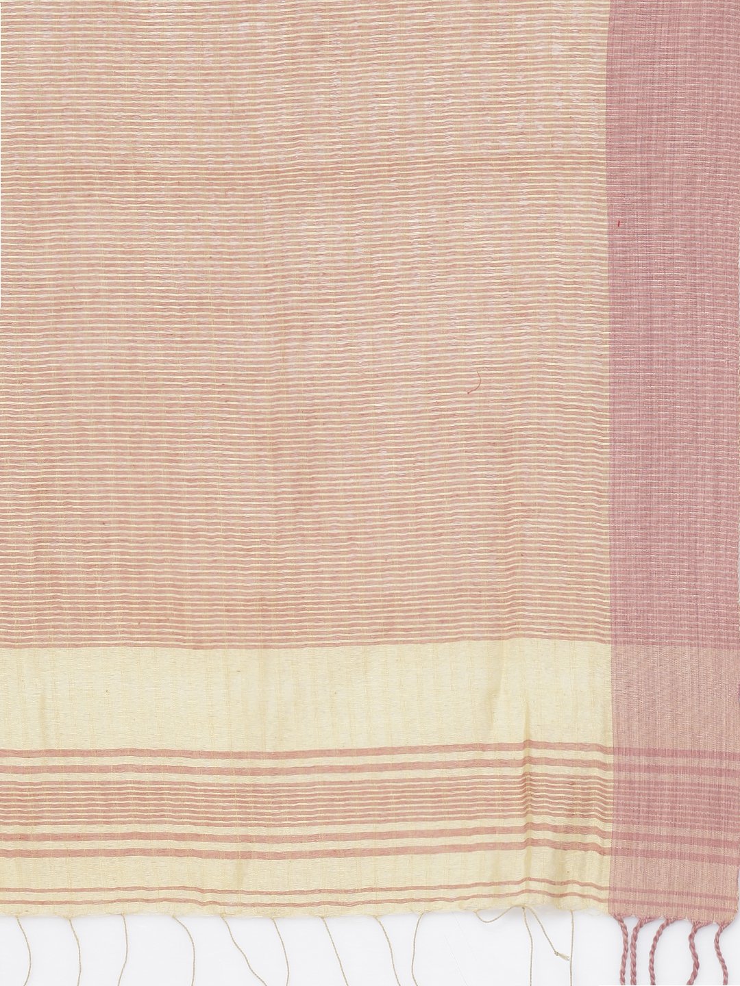 Earthy pink soft cotton saree