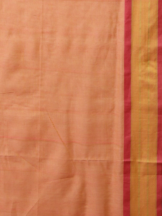 Yellow jamdani handloom phulia cotton saree