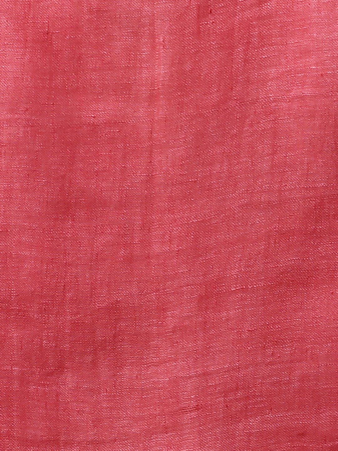 Pink jamdani linen bengal handloom saree
