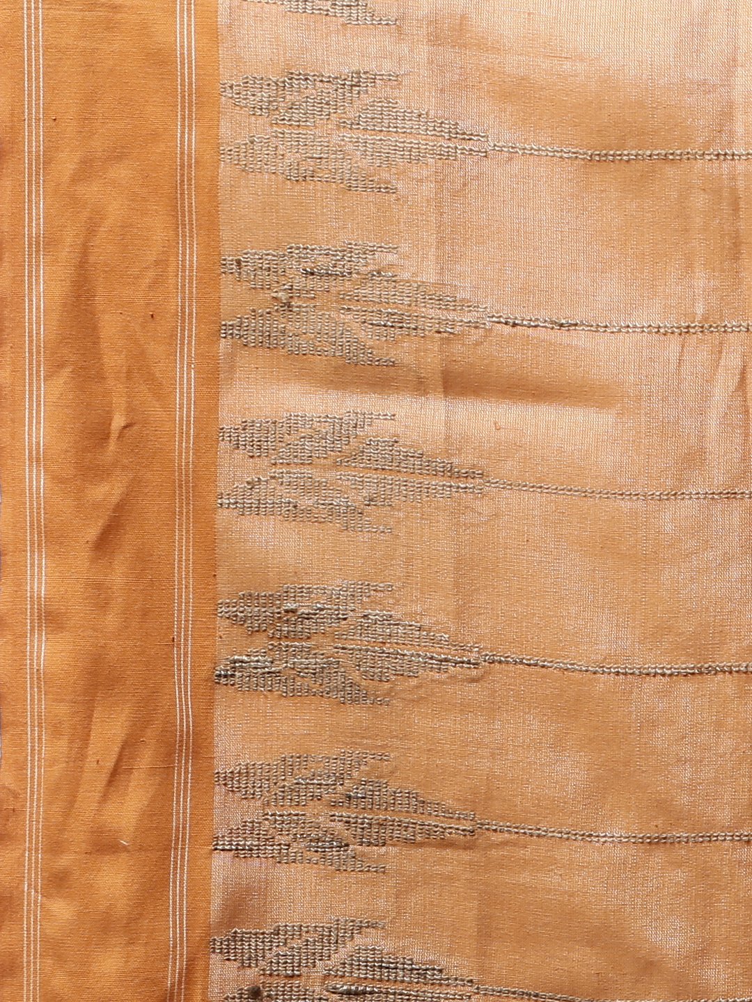 Beige matka silk handloom saree