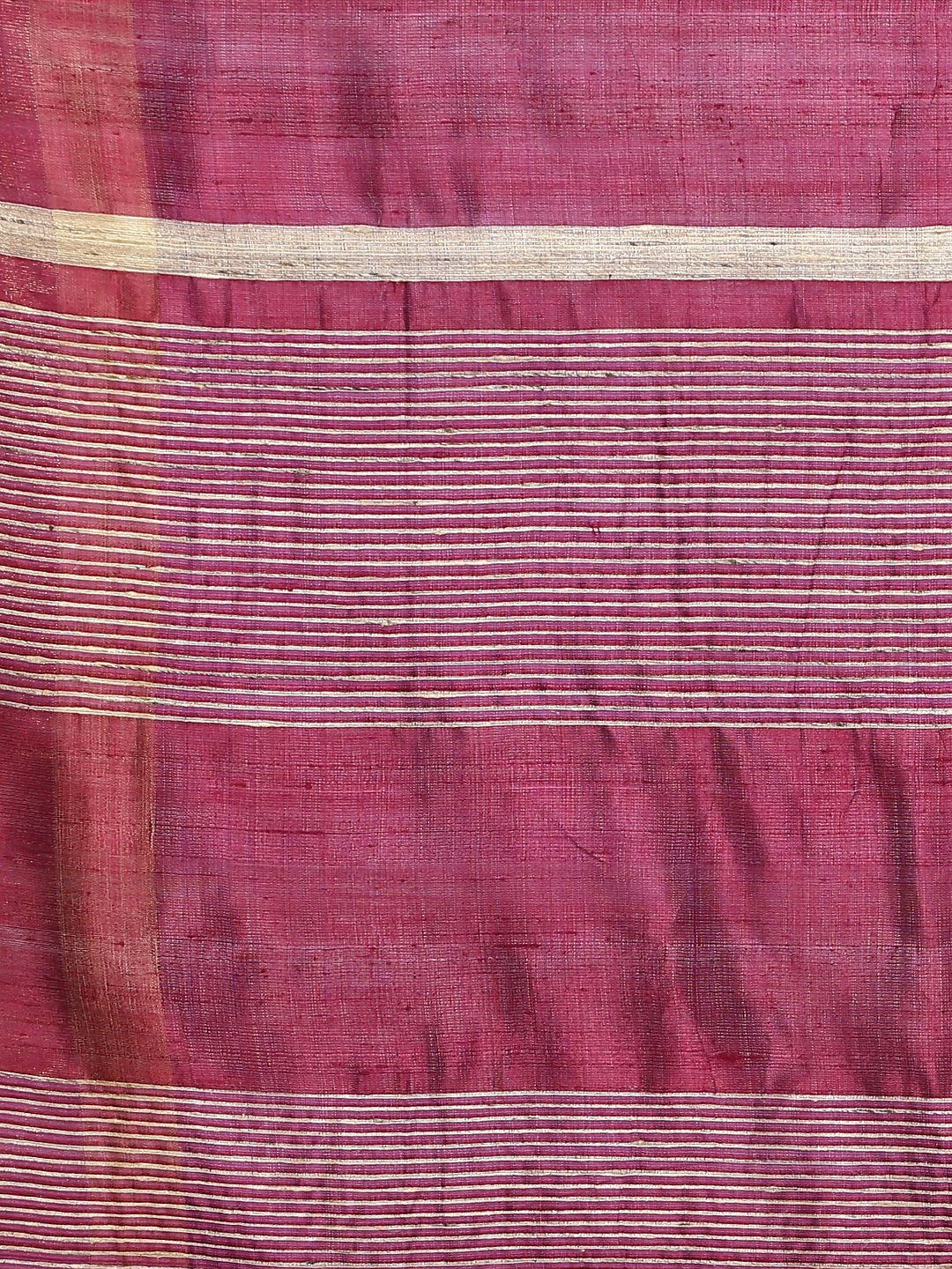 Magenta tussar silk saree