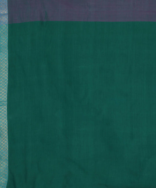 Purple jamdani cotton handwoven saree