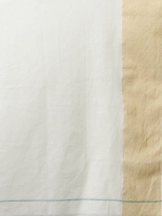 Jamdani white bengal handloom cotton saree