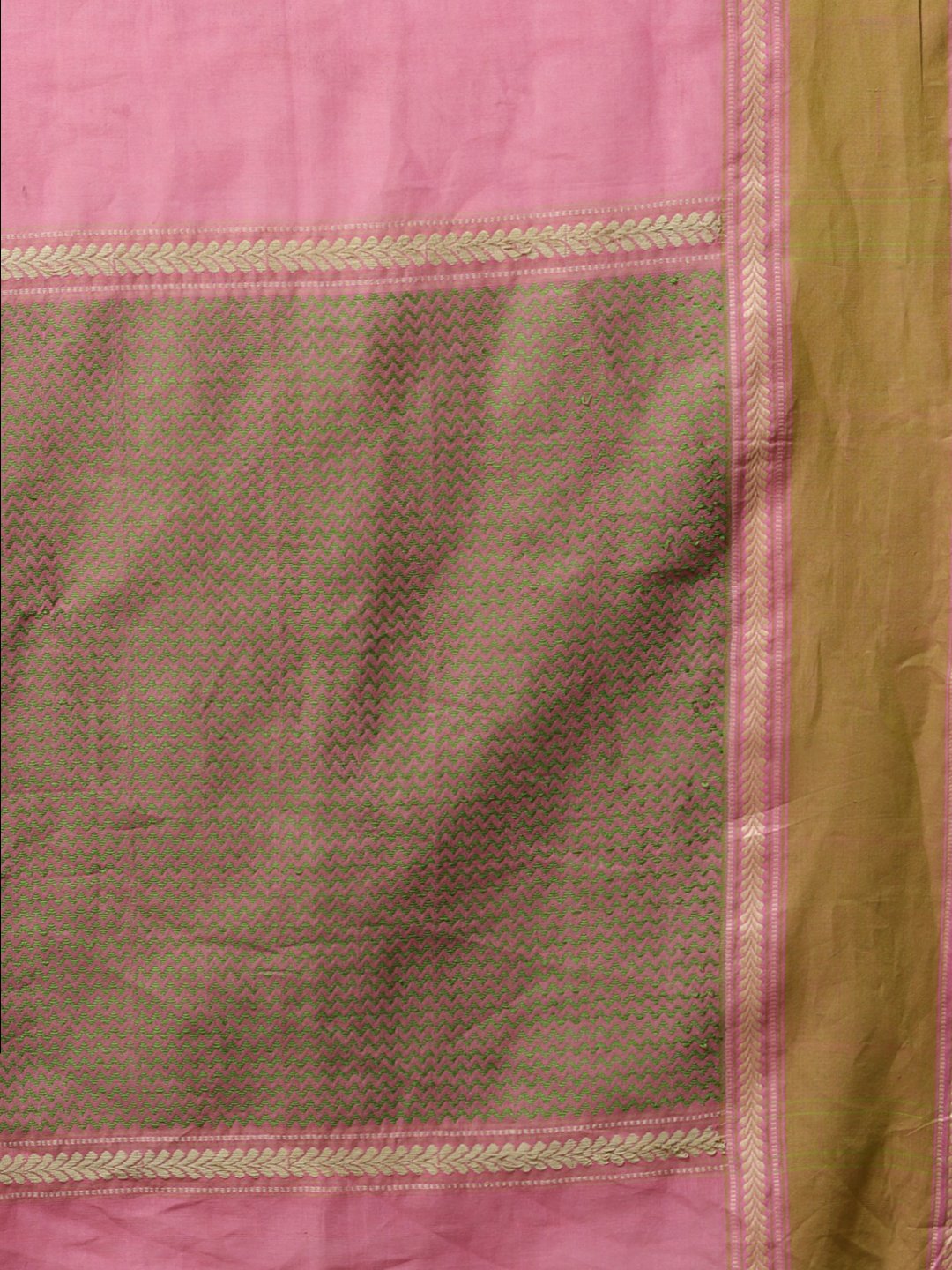 Pink bengal handloom cotton saree