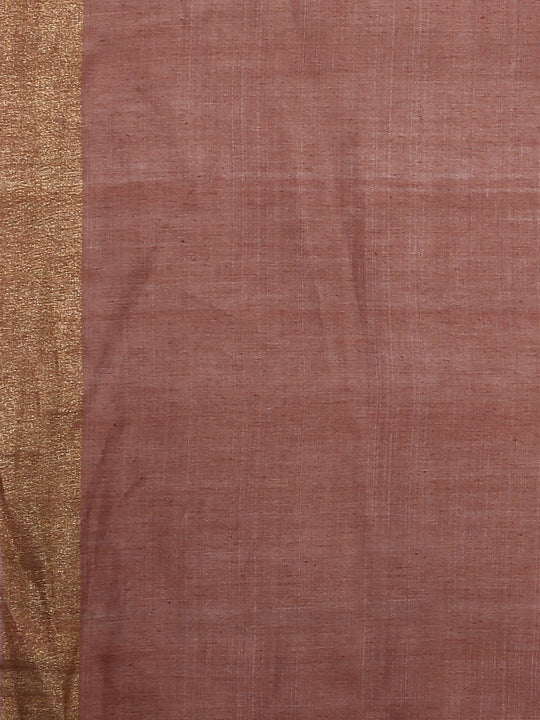 Aqua green tussar silk saree