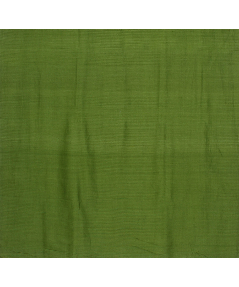 Green handspun shibori ikat gopalpur tussar silk saree