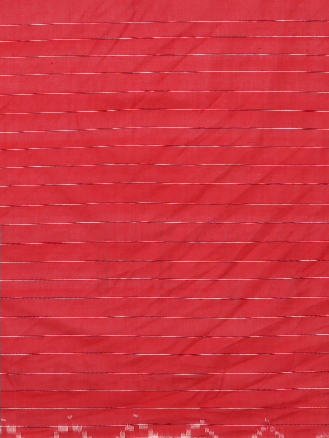 Zig zag double ikat cotton saree