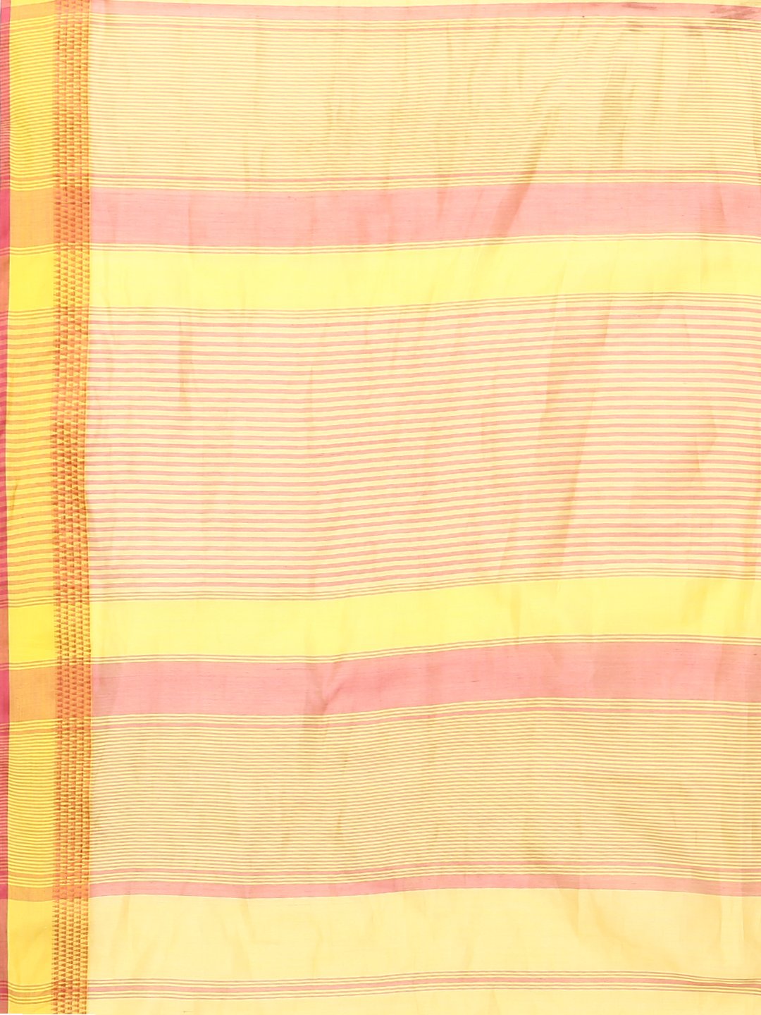 Yellow silk cotton maheshwari saree