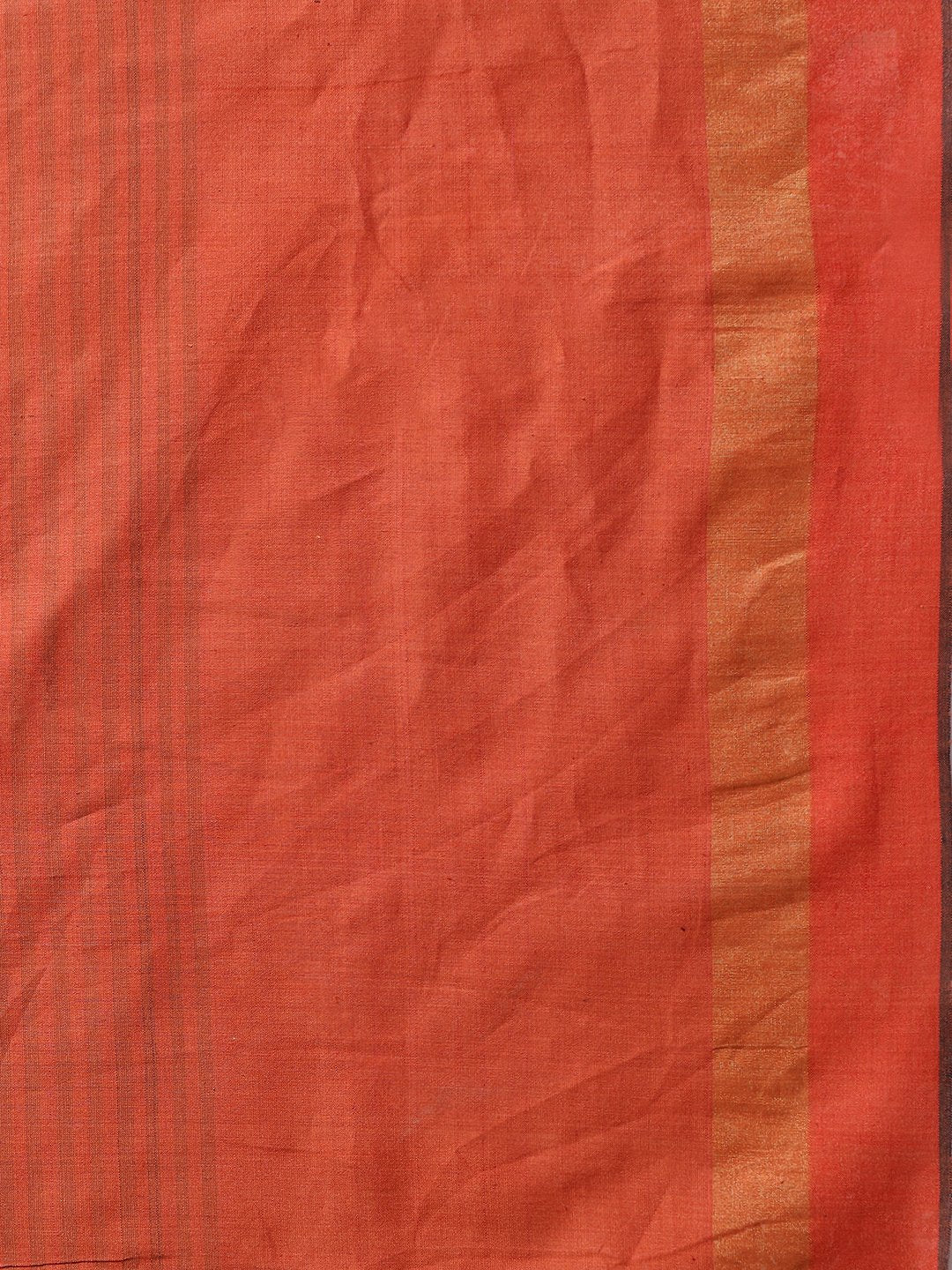 Bronze gold handloom tussar silk saree