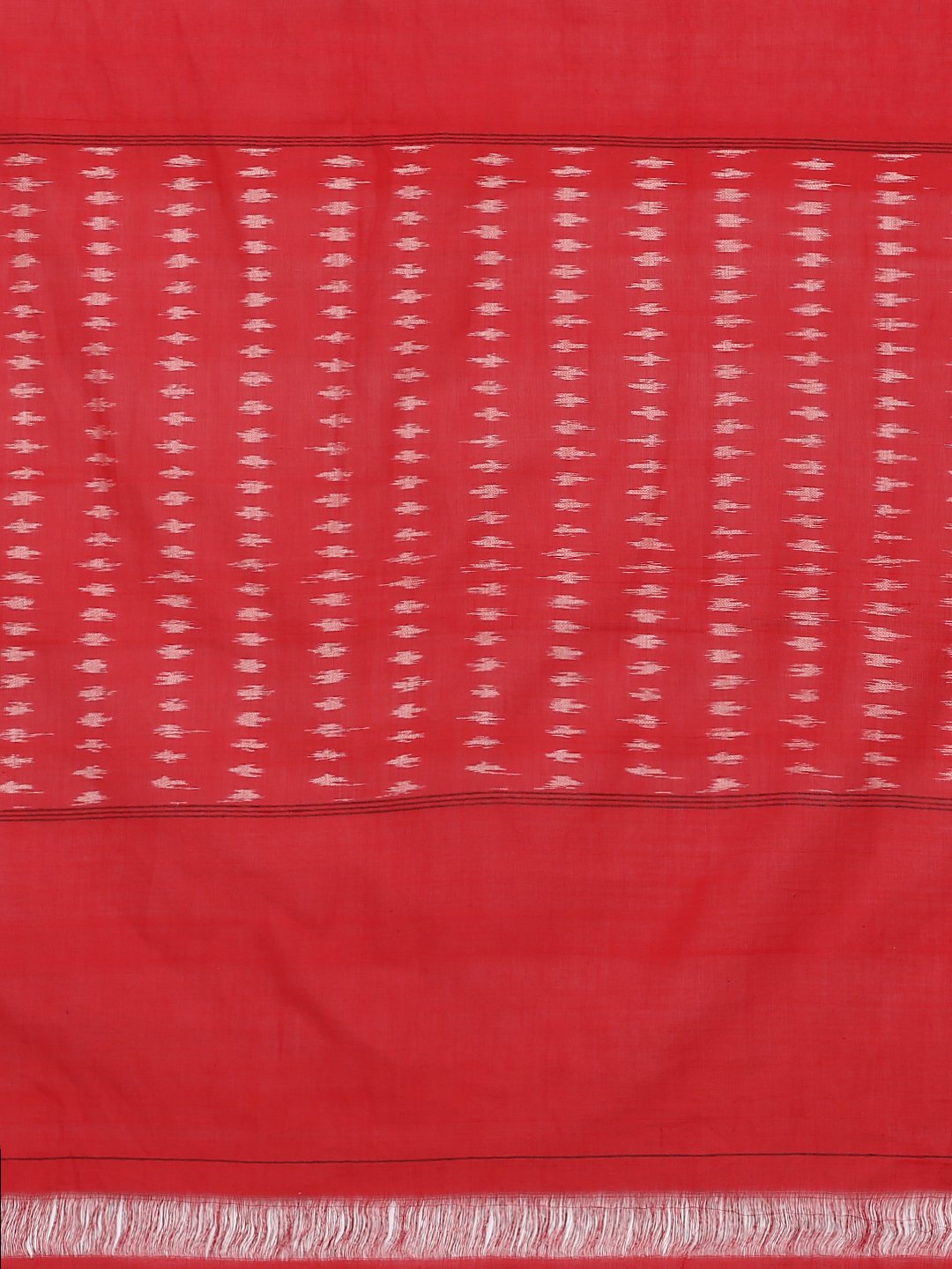 Blue & red ikat saree