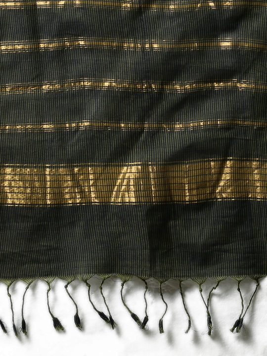 Green mangalagiri handloom cotton saree