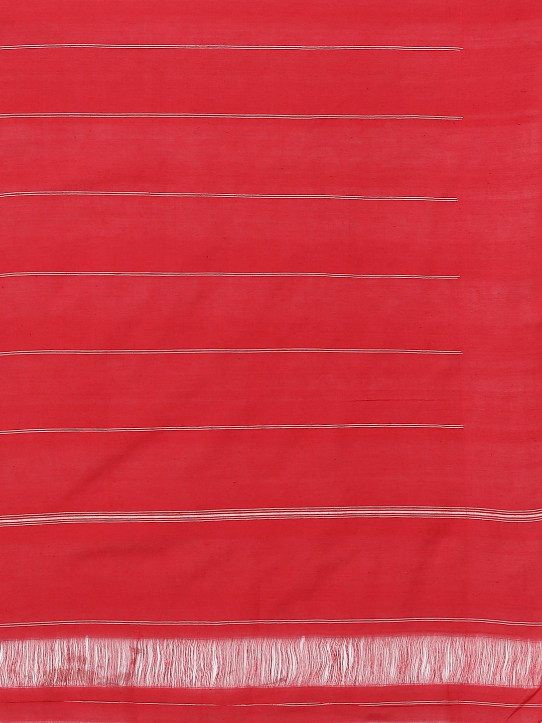 Black & red ikat cotton saree