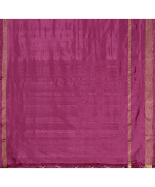 Pink handwoven pochampally ikat saree