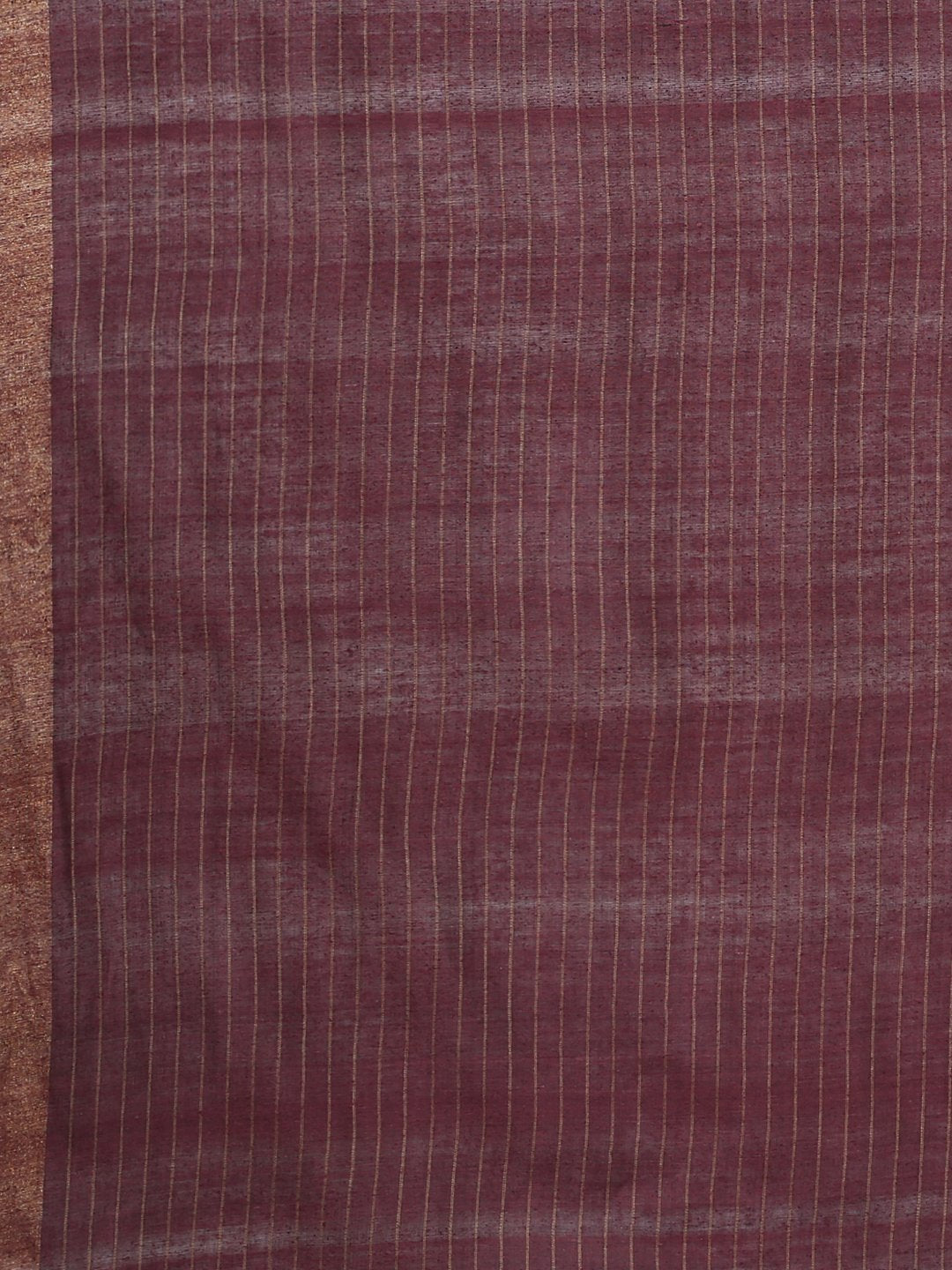 Orange tussar silk saree