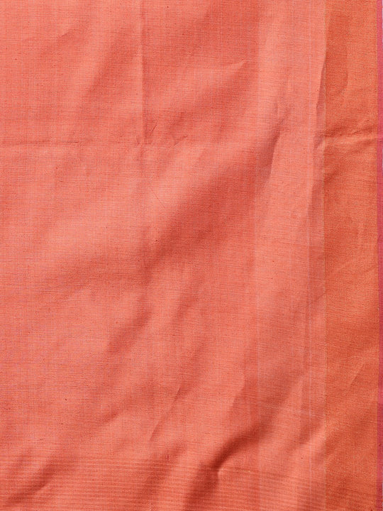 Golden cream handloom tussar silk saree