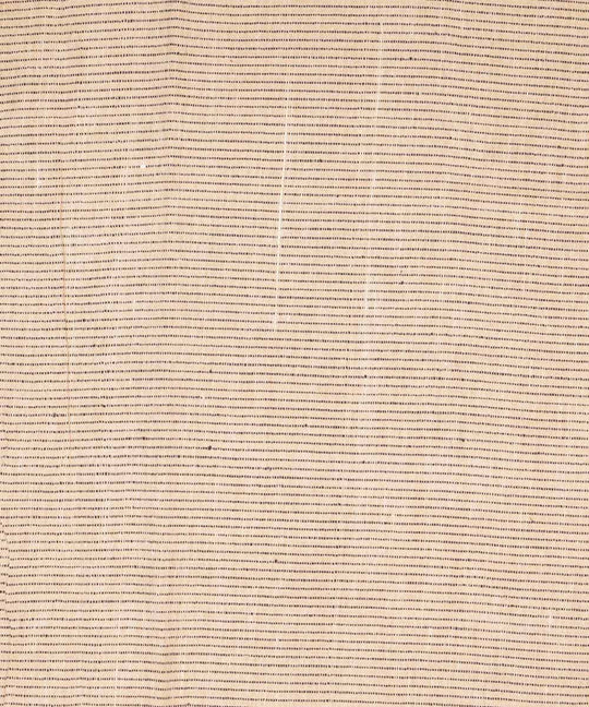 Beige blue stripes handspun handwoven bengal cotton fabric
