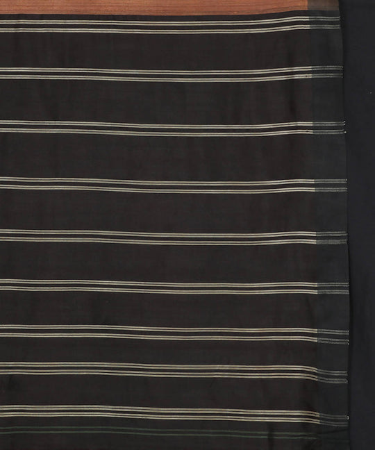 Light brown handwoven tussar silk saree