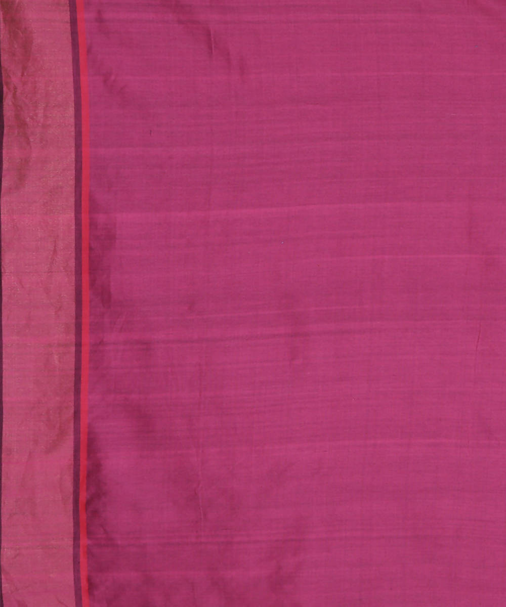 Deep blue handwoven tussar silk saree