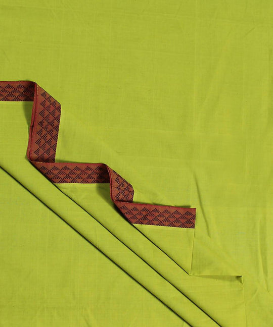 Handwoven Light Green Cotton Fabric