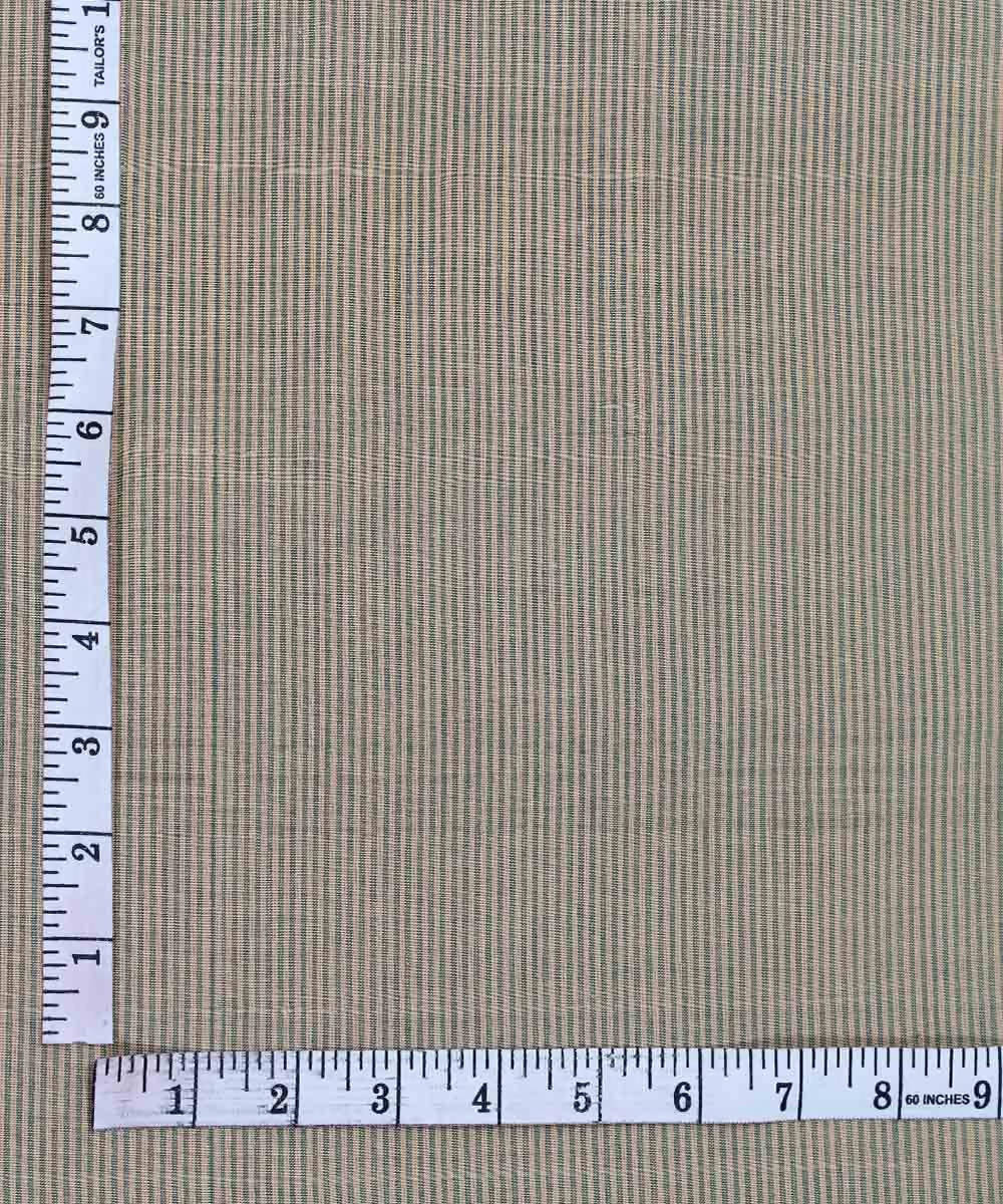 0.8m green mangalagiri handwoven cotton fabric