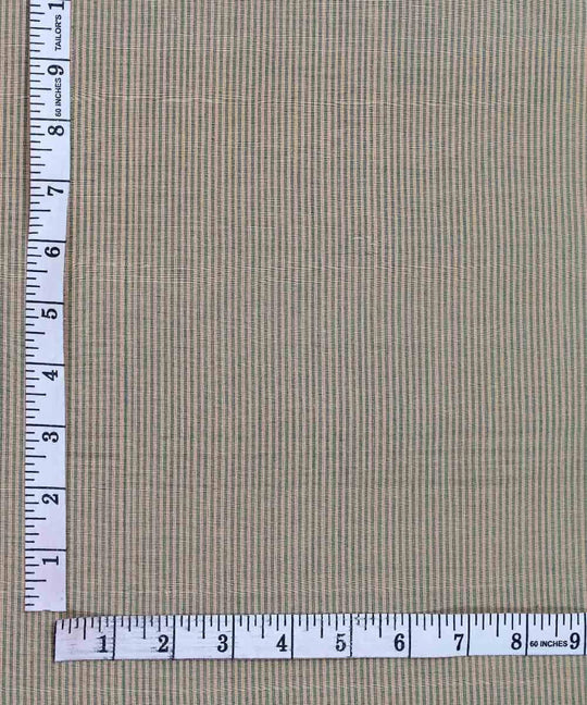 0.8m green mangalagiri handwoven cotton fabric