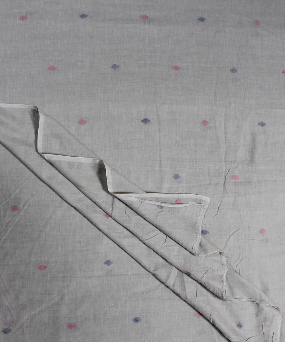 1.2m beige jamdani handloom fabric