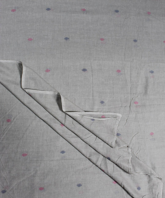 1.2m beige jamdani handloom fabric