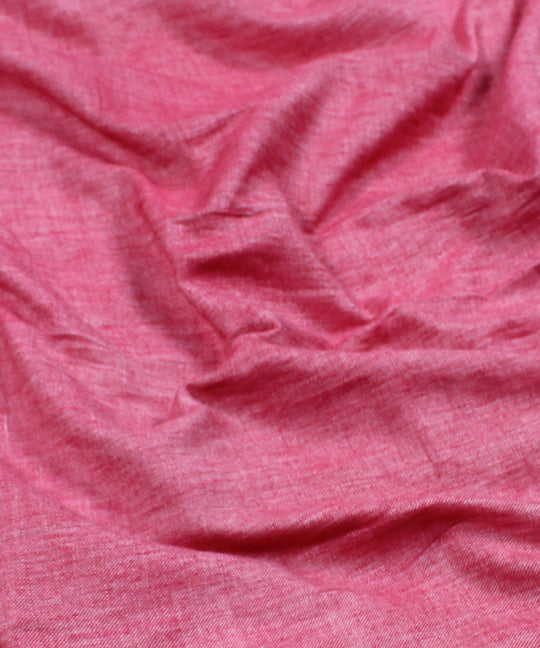 2.5m Pink handwoven reversible cotton kurta material