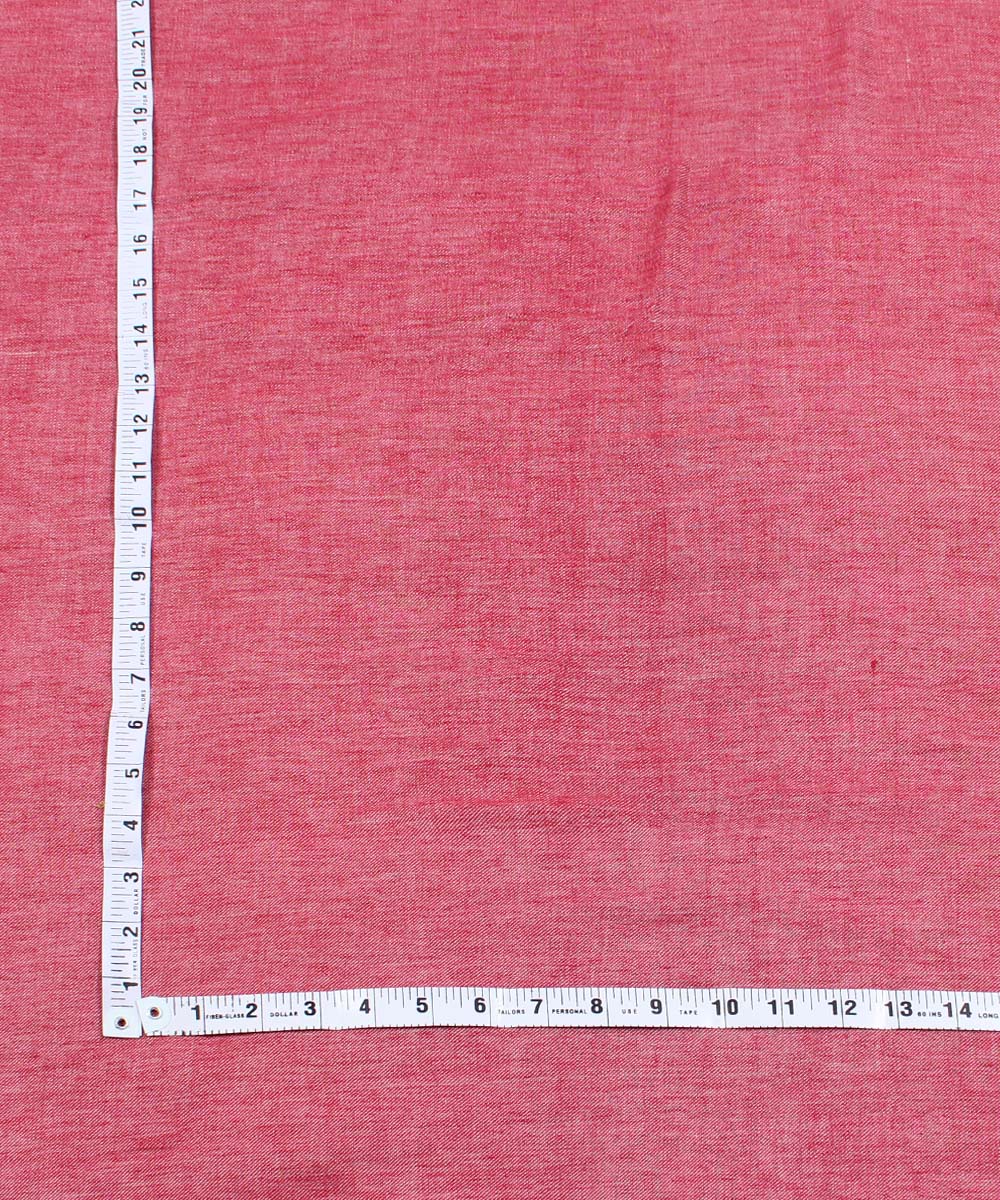 2.5m Pink handwoven reversible cotton kurta material