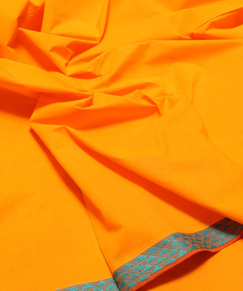 3m Yellow handwoven cotton mangalagiri kurta material