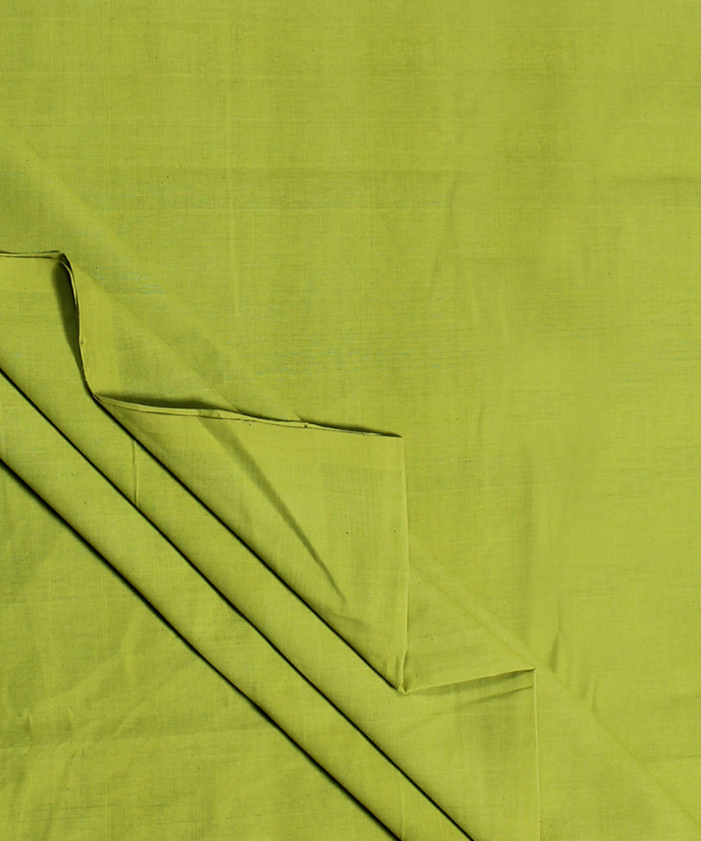 Green Handloom Cotton Fabric