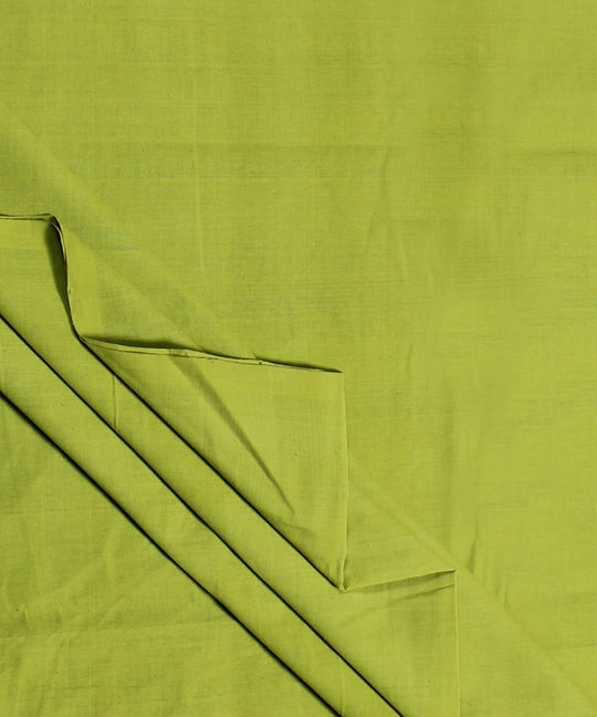 Green Handloom Cotton Fabric