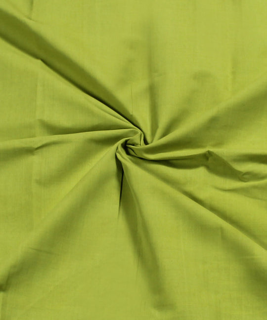 Green Handloom Cotton Fabric