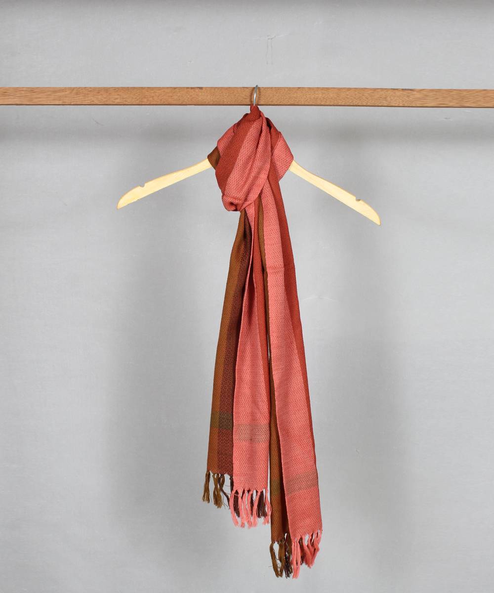 Multicolor stripe handloom woolen stole