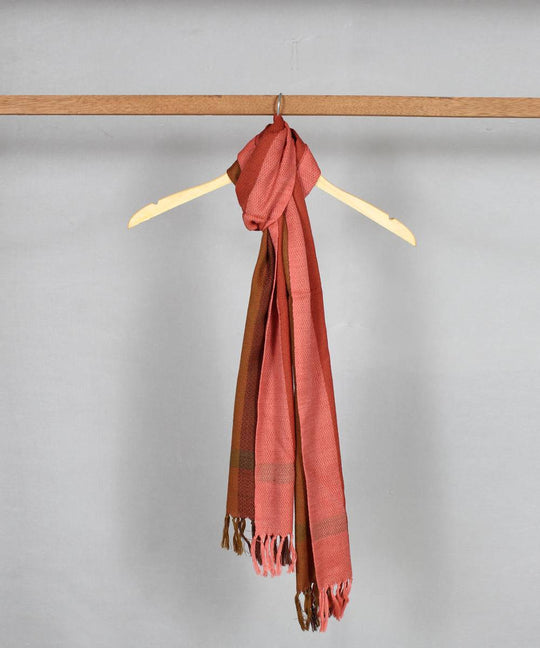 Multicolor stripe handloom woolen stole